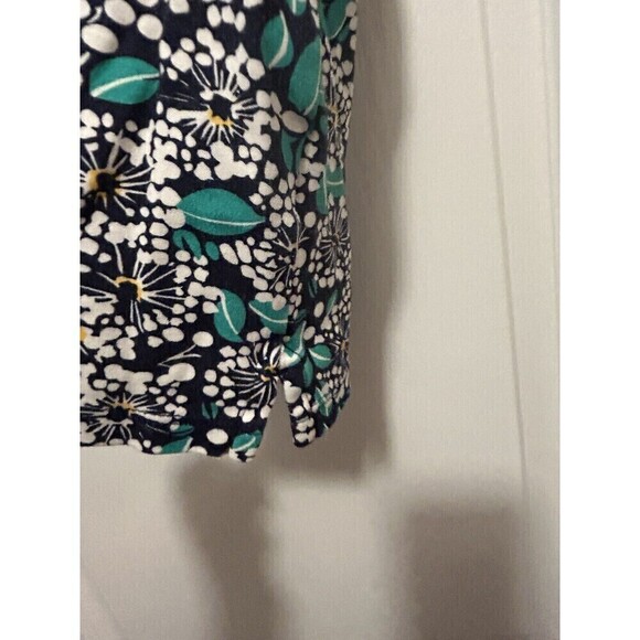 Lands End Women’s LP Dandelion Floral Polo Short Sleeve Shirt 100% Cotton Petite - Picture 11 of 16